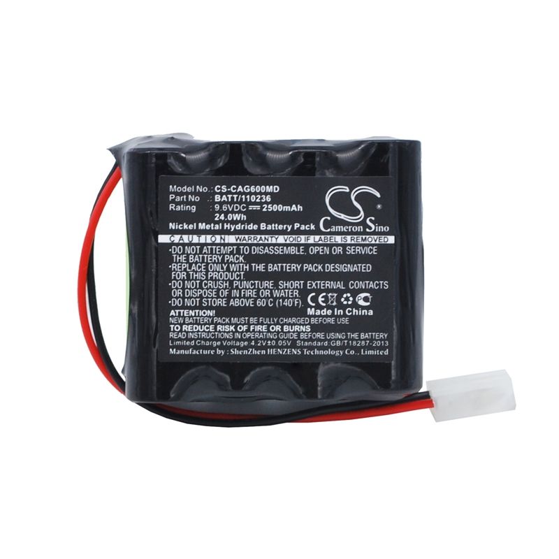 Ni-MH Battery fits Cardiette, Ecg Recorder Ar600adv, Cardiette 9.6V, 2500mAh Medical Cameron Sino Technology Limited