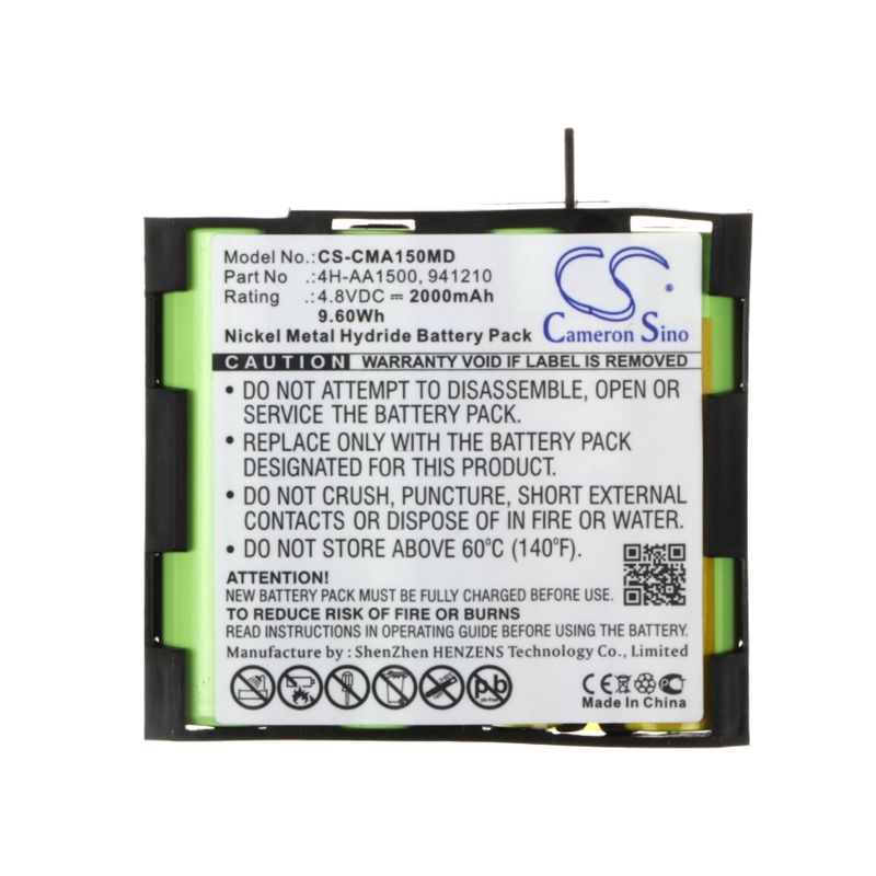 Ni-mh Battery Fits Compex, Edge Us, Enegry, Enegry Mi-ready 4.8v, 2000mah Medical Cameron Sino Technology Limited