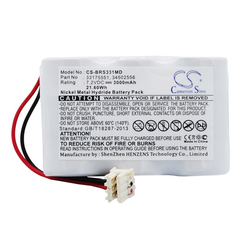 Ni-mh Battery Fits B.braun, Mcgaw Vista Basic Infusion Pump, Vista Basic, Vista Basic Infusion Pump 7.2v, 3000mah Medical Cameron Sino Technology Limited