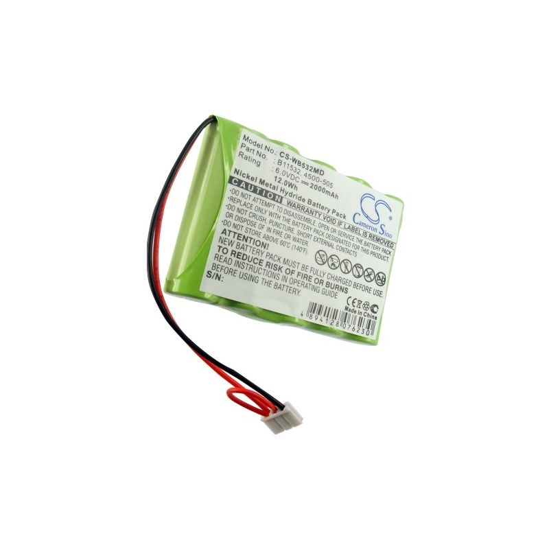 Ni-MH Battery fits Welch-allyn, Lxi Vital Signs Printer, Welch-allyn 6.0V, 2000mAh Medical Cameron Sino Technology Limited