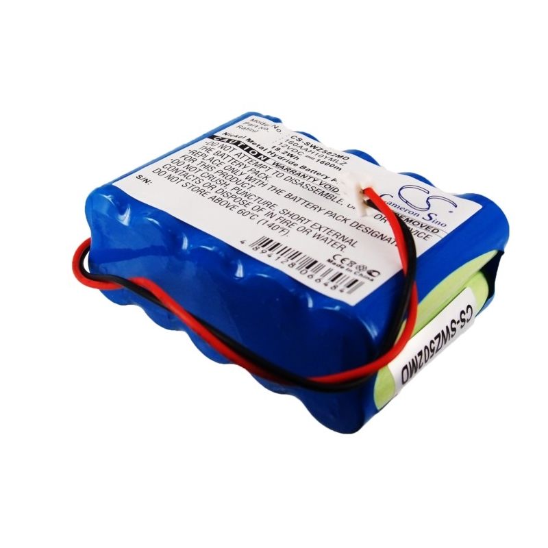 Ni-MH Battery fits Smiths, Wz50c2, Wz50c6, Wz-50c6 12.0V, 1600mAh Medical Cameron Sino Technology Limited