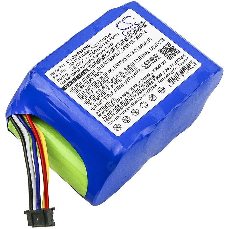 Ni-MH Battery fits Alaris Medicalsystems, Asena Syringe Pump Gp, Gateway Workstation, Carefusion 9.6V, 2500mAh Medical Cameron Sino Technology Limited