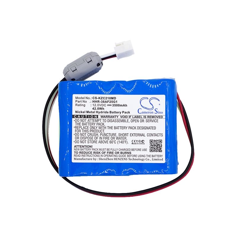 Ni-MH Battery fits Kenz, Cardico 1210, Cardico 1211, Kenz Cardico 12.0V, 3500mAh Medical Cameron Sino Technology Limited