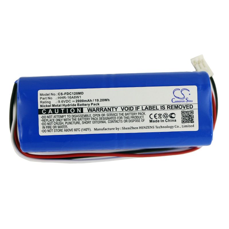 Ni-MH Battery fits Fukuda, Cardisuny C120, Ecg Cardisuny C120, Me Cardisuny C120 9.6V, 2000mAh Medical Cameron Sino Technology Limited