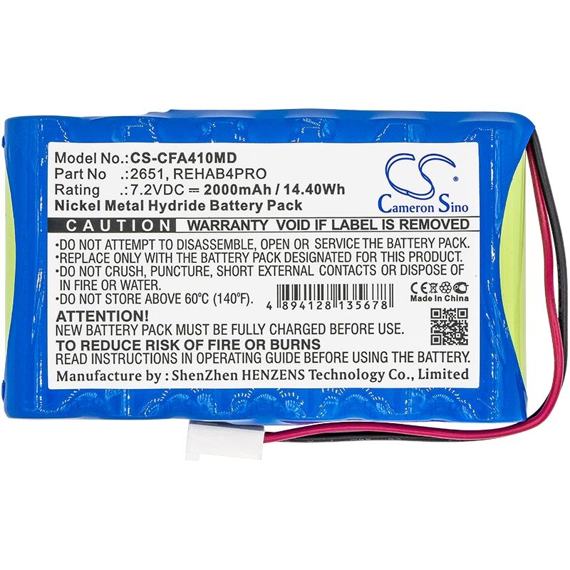 Ni-mh Battery Fits Cefar, Activ 4, Bodymax Trainer (ngsf4), Myo 4 7.2v, 2000mah Medical Cameron Sino Technology Limited