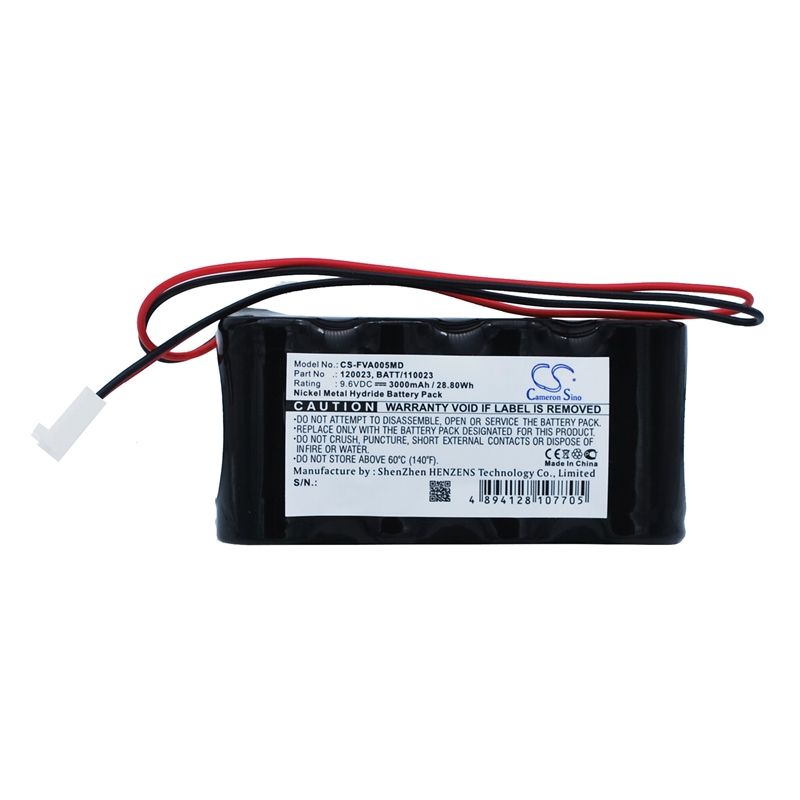 Ni-MH Battery fits Fresenius, Volumed Vp5005, Fresenius 9.6V, 3000mAh Medical Cameron Sino Technology Limited