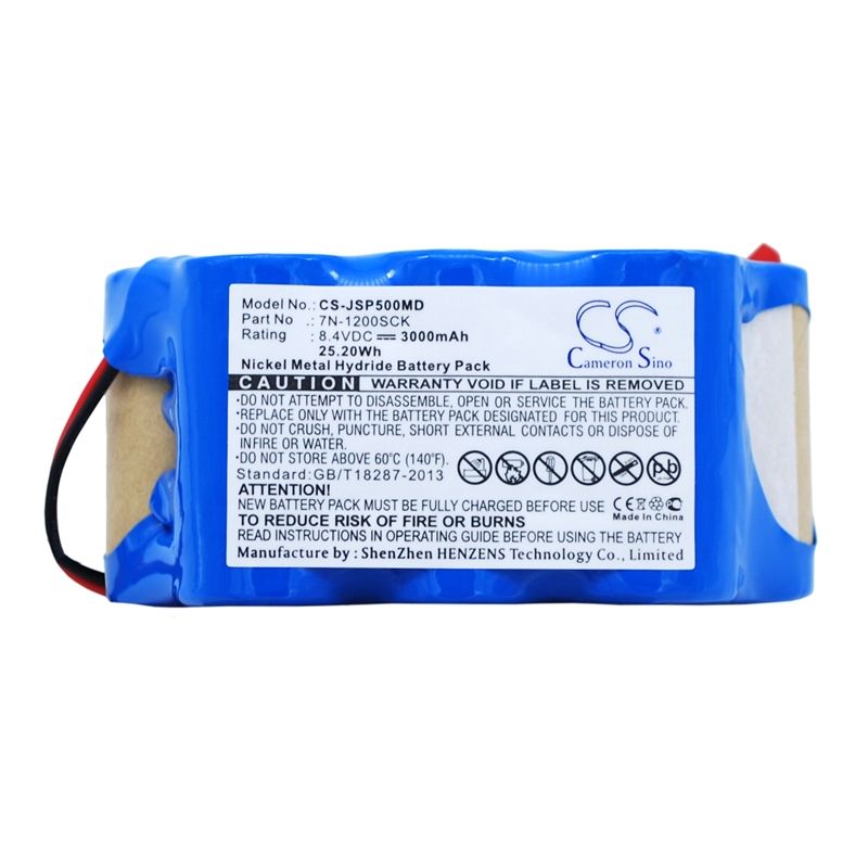 Ni-MH Battery fits Jms, Sp-500, Sp-500 Syringe Pump, 8.4V, 3000mAh Medical Cameron Sino Technology Limited