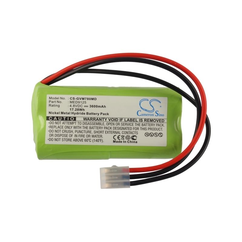 Ni-mh Battery Fits Ge, Datex Ohmeda Anesthesia 7800 Ventilator, Ohmeda, 7800 4.8v, 3600mah Medical Cameron Sino Technology Limited