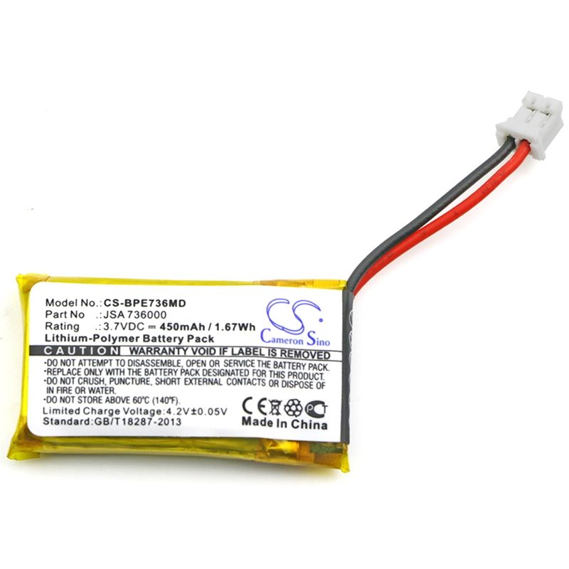Li-polymer Battery Fits Biohit, Multichannel Pipettes, Picus, Picus Nxt 3.7v, 450mah Medical Cameron Sino Technology Limited