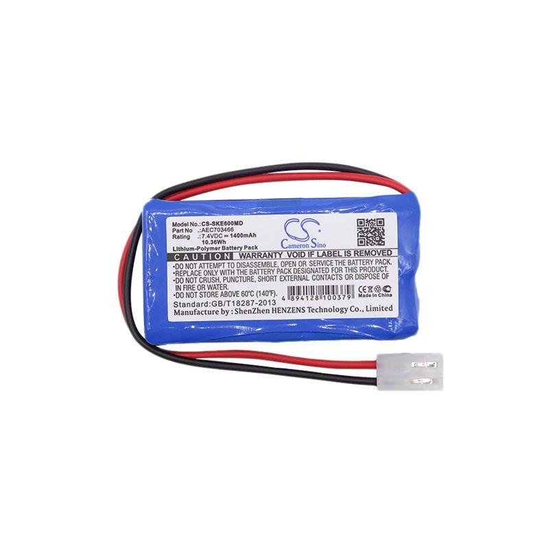 Li-polymer Battery Fits Shenke, Sk-500i Infusion Pump, Sk-600i Infusion Pump, 7.4v, 1400mah Medical Cameron Sino Technology Limited