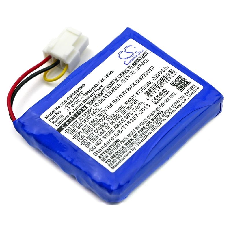 Li-Polymer Battery fits Contec, Cms6000 7.4V, 3800mAh Medical Cameron Sino Technology Limited