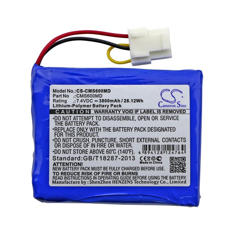 Li-Polymer Battery fits Contec, Cms6000 7.4V, 3800mAh Medical Cameron Sino Technology Limited