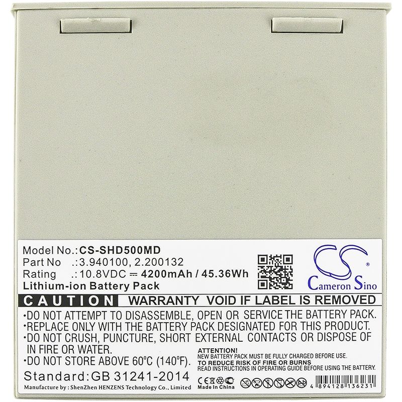 Li-ion Battery fits Schiller, Aplci, Aplcii, Argus Pro Lifecare 2 10.8V, 4200mAh Medical Cameron Sino Technology Limited