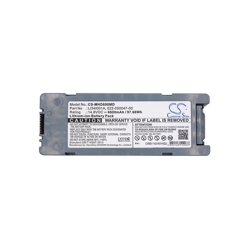 Li-ion Battery Fits Mindray, Beneheart D6, Beneheart Dp-50, Beneheart Dp-50t 14.8v, 6600mah Medical Cameron Sino Technology Limited