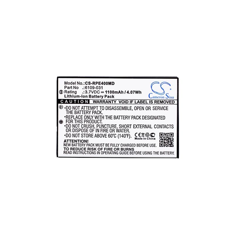 Li-ion Battery Fits Rainin, E4 Pipette, Rainin 3.7v, 1100mah Medical Cameron Sino Technology Limited