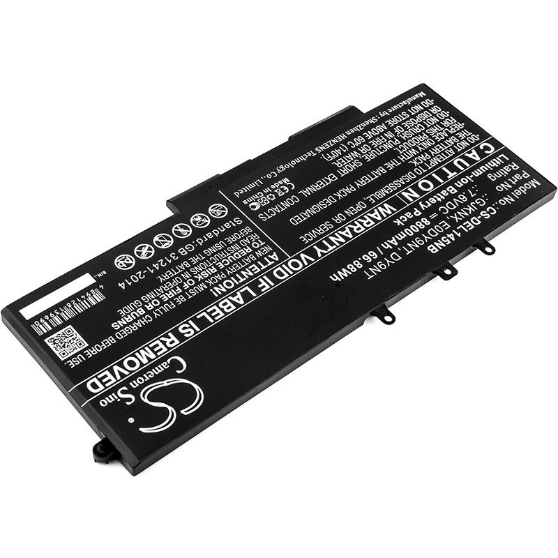 7.6v, Li-ion Battery Fits Dell, Latitude 14 5491, Latitude 15 5591, Latitude 5280, 8800mah Notebook & Laptop Cameron Sino Technology Limited