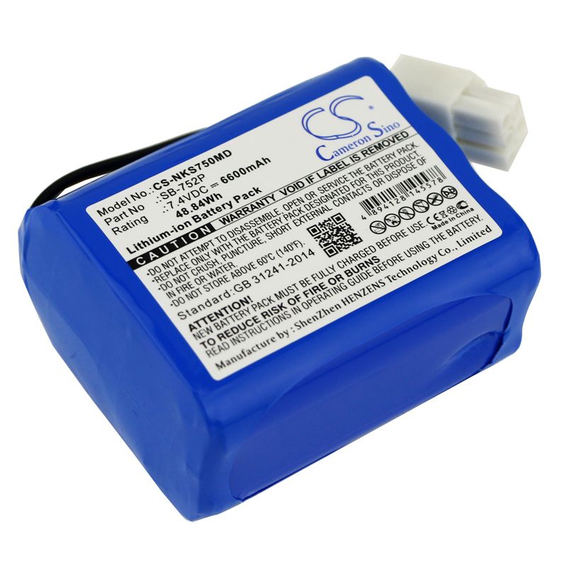 Li-ion Battery fits Nihon Kohden, Svm-7501, Nihon Kohden 7.4V, 6600mAh Medical Cameron Sino Technology Limited