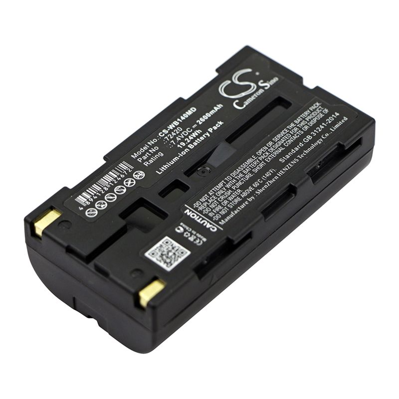 Li-ion Battery Fits Welch-allyn, Suresight 14001, Suresight 14010, Suresight 14011 7.4v, 2600mah Medical Cameron Sino Technology Limited