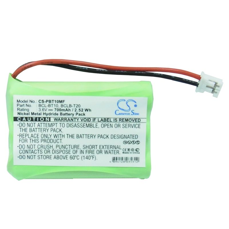 Ni-mh Battery Fits Brother, Bcl-100, Bcl-200, Bcl-300 3.6v, 700mah Mobile Fax Cameron Sino Technology Limited