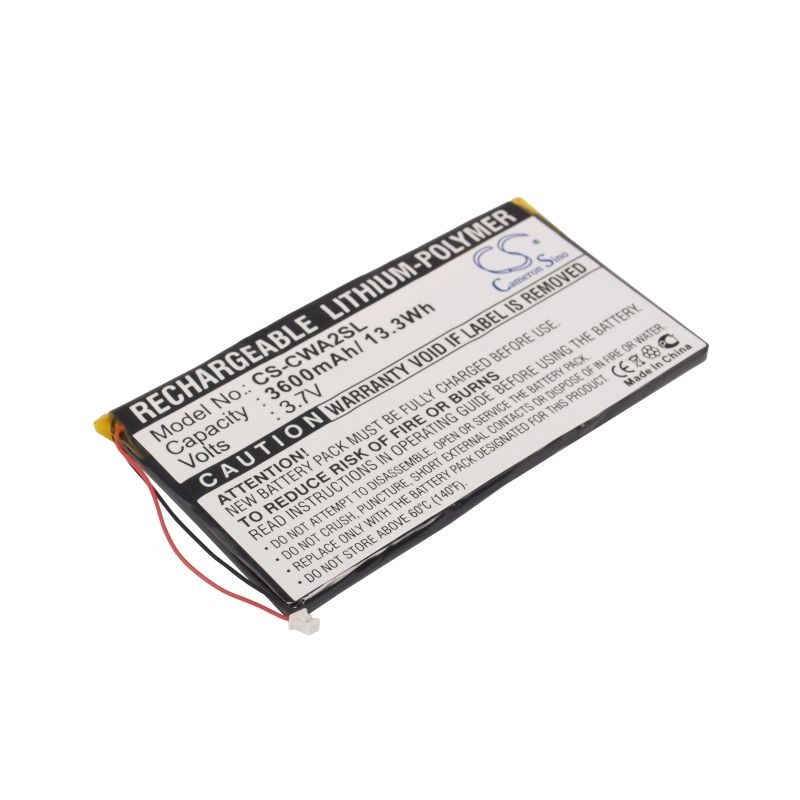 Li-Polymer Battery fits Cowon, Pmp A2 20gb, Pmp A2 30gb, Pmp A3 60gb 3.7V, 3600mAh Media Player Cameron Sino Technology Limited