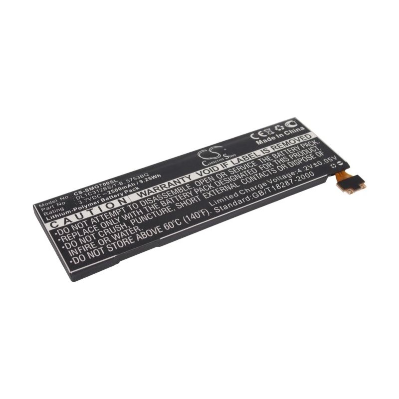 Li-Polymer Battery fits Samsung, Galaxy Player 5.0, Yp-g70, Yp-g70c/naw 3.7V, 2500mAh Media Player Cameron Sino Technology Limited