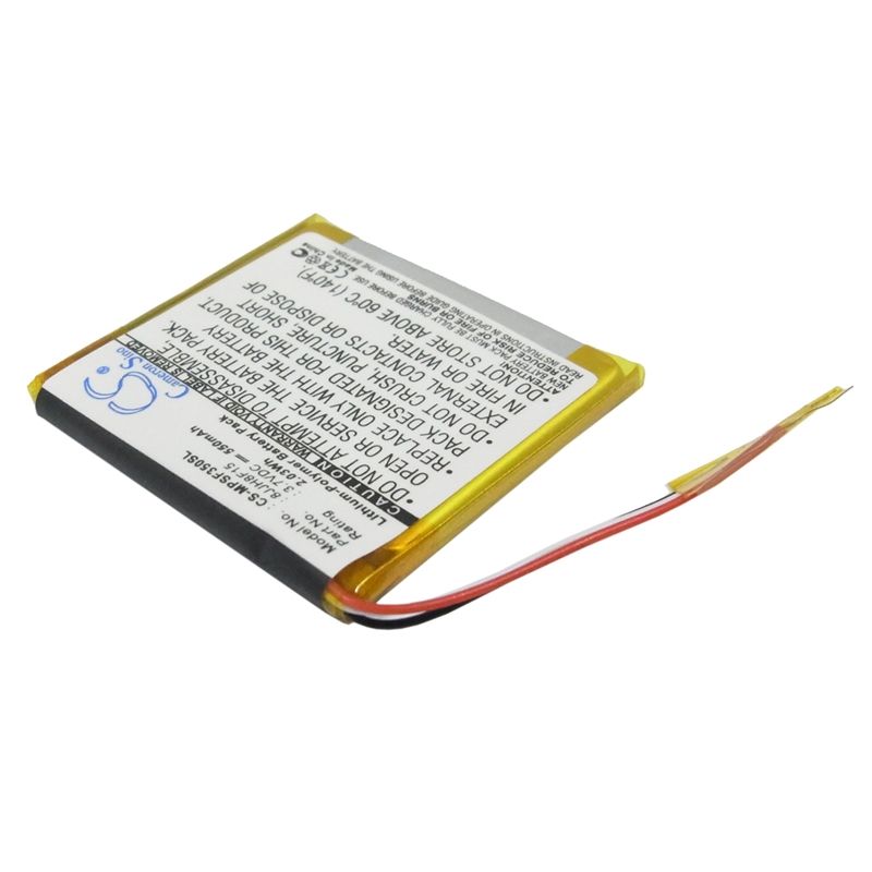 Li-polymer Battery Fits Sandisk, Sansa Fuze 4gb, Sansa Fuze 8gb, 3.7v, 550mah Computer Cameron Sino Technology Limited (Suspended)