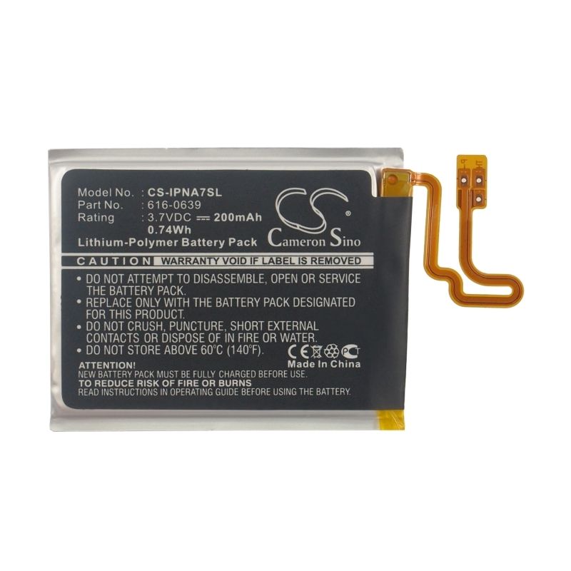 Li-polymer Battery Fits Apple, A1446, Ipod Nano 7, Ipod Nano 7th 3.7v, 200mah Media Player Cameron Sino Technology Limited