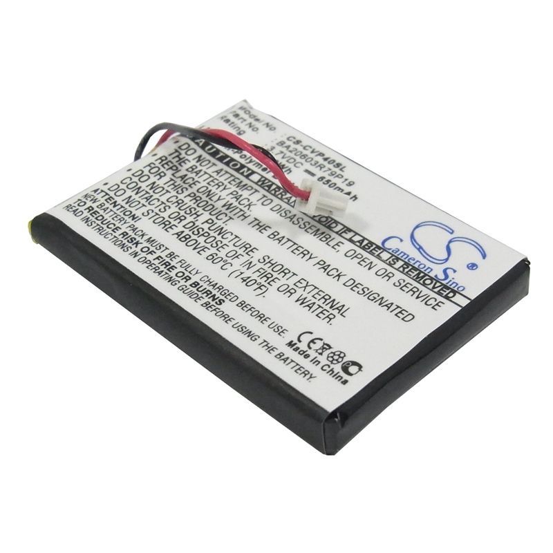 Li-Polymer Battery fits Creative, Dap-fl0040, V, V Plus 3.7V, 650mAh Media Player Cameron Sino Technology Limited