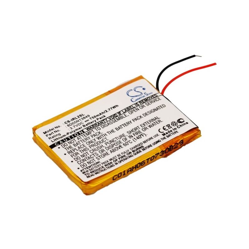 Li-Polymer Battery fits Iriver, 1lp4blk, 1lp4pnk, 1lp4wht 3.7V, 750mAh Media Player Cameron Sino Technology Limited