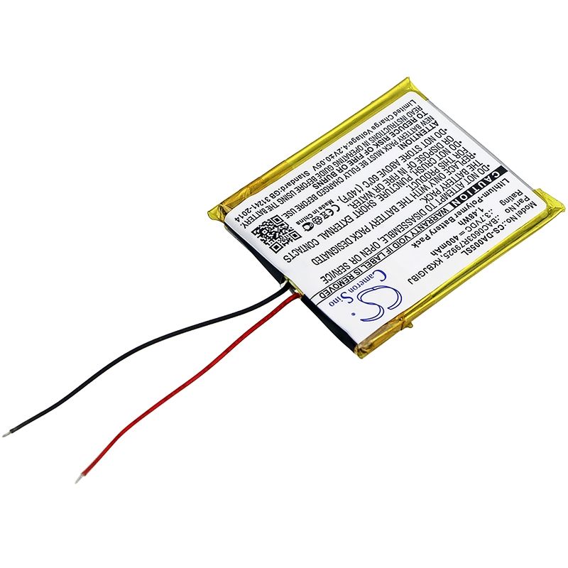 Li-Polymer Battery fits Creative, Zen 16gb, Zen 32gb, Zen 4gb 3.7V, 400mAh Computer Cameron Sino Technology Limited