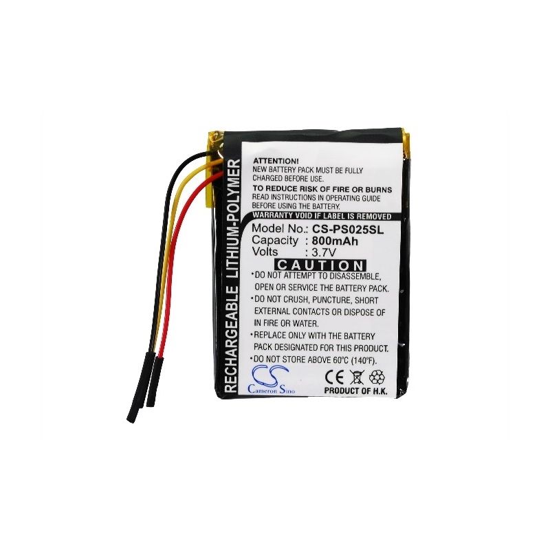 Li-Polymer Battery fits Philips, Gogear Sa6015, Gogear Sa6025, Gogear Sa6025/37 3.7V, 800mAh Media Player Cameron Sino Technology Limited