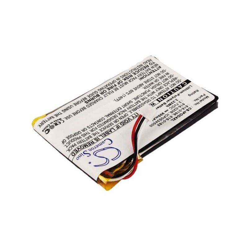 Li-Polymer Battery fits Apple, Ipod 4th Generation, Ipod Photo, Ipod U2 20gb Color Display Ma127 3.7V, 900mAh Media Player Cameron Sino Technology Limited