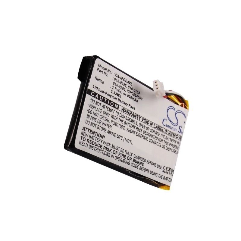 Li-Polymer Battery fits Apple, Ipod 4th Generation, Ipod Photo, Ipod U2 20gb Color Display Ma127 3.7V, 900mAh Media Player Cameron Sino Technology Limited