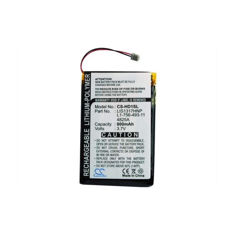 Li-Polymer Battery fits Sony, Nw-hd1 Mp3 Player, Sony 3.7V, 800mAh Media Player Cameron Sino Technology Limited