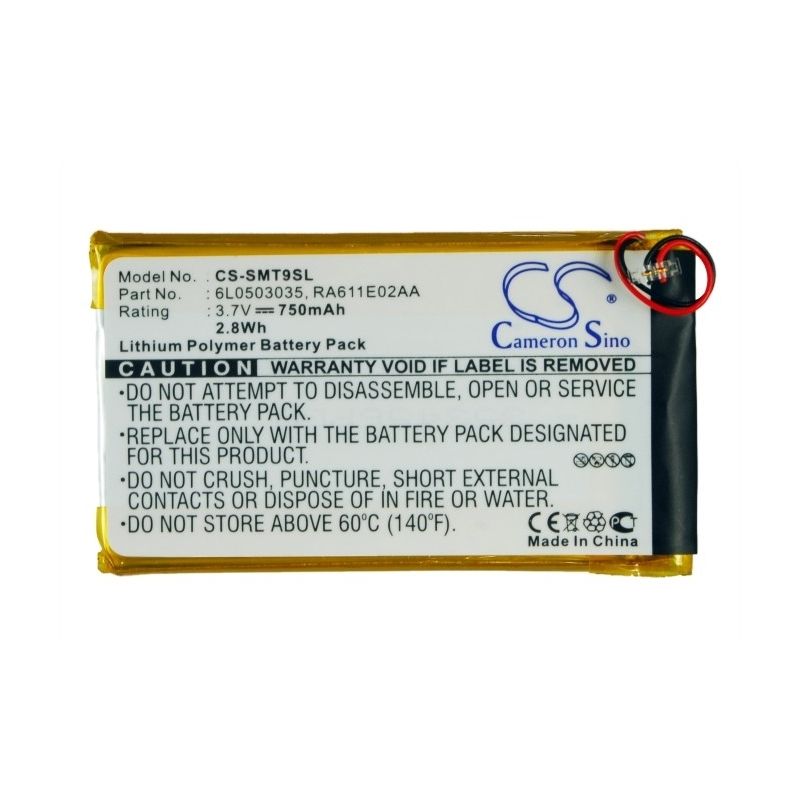 Li-Polymer Battery fits Samsung, Yp-t9, Yp-t9+, Yp-t9jbab 3.7V, 750mAh Computer Cameron Sino Technology Limited (Suspended)