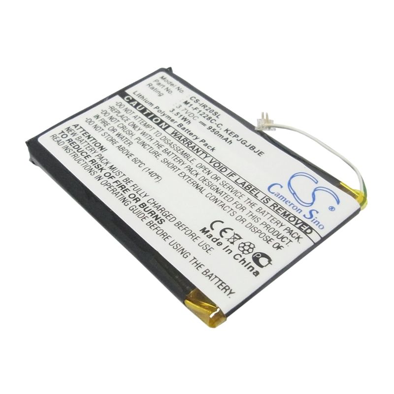 Li-polymer Battery Fits Iriver, Clix 2 2gb, Clix 2 4gb, Clix 2 8gb 3.7v, 950mah Media Player Cameron Sino Technology Limited