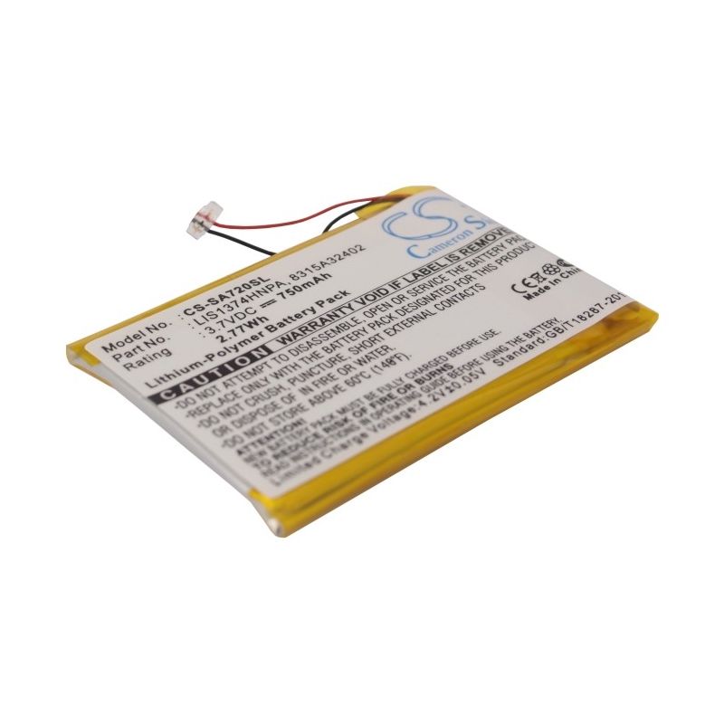 Li-polymer Battery Fits Sony, Nwz-820, Nwz-a720, Nwz-a726 3.7v, 750mah Media Player Cameron Sino Technology Limited