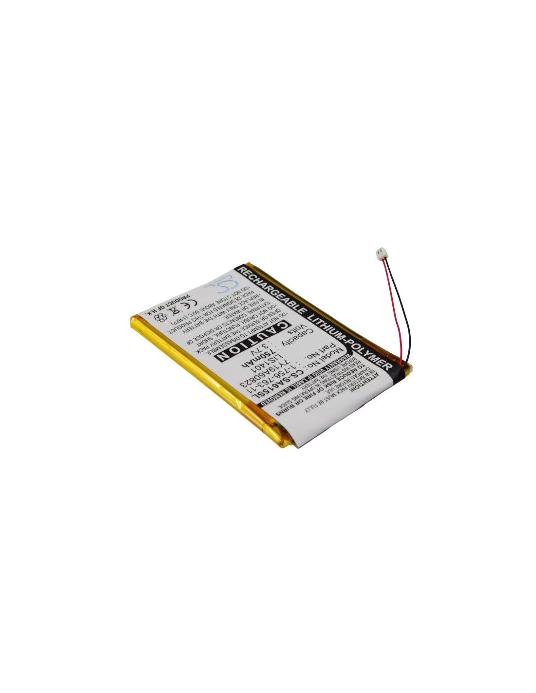 Li-polymer Battery Fits Sony, Nw-s710, Nwz-s600, Nwz-s600f 3.7v, 750mah Media Player Cameron Sino Technology Limited