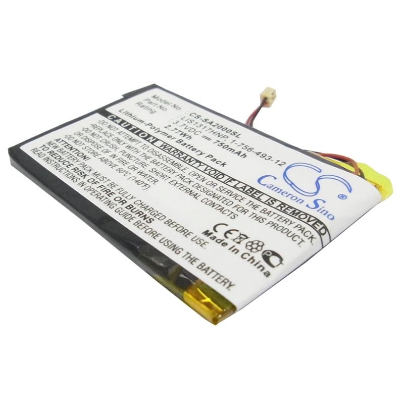 Li-Polymer Battery fits Sony, Nw-a2000, Nw-hd3, 3.7V, 750mAh Media Player Cameron Sino Technology Limited