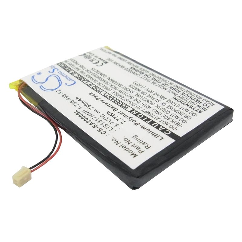 Li-Polymer Battery fits Sony, Nw-a2000, Nw-hd3, 3.7V, 750mAh Media Player Cameron Sino Technology Limited