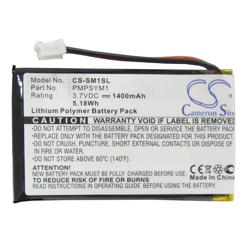 Li-Polymer Battery fits Sony, Hdd Photo Storage, Hdps-m1, M1 Mp3 Player 3.7V, 1400mAh Media Player Cameron Sino Technology Limited