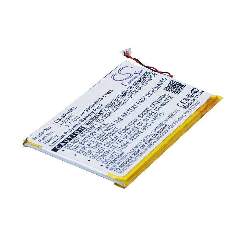 Li-Polymer Battery fits Jnc, Ssf-h5, Jnc 3.7V, 950mAh Media Player Cameron Sino Technology Limited