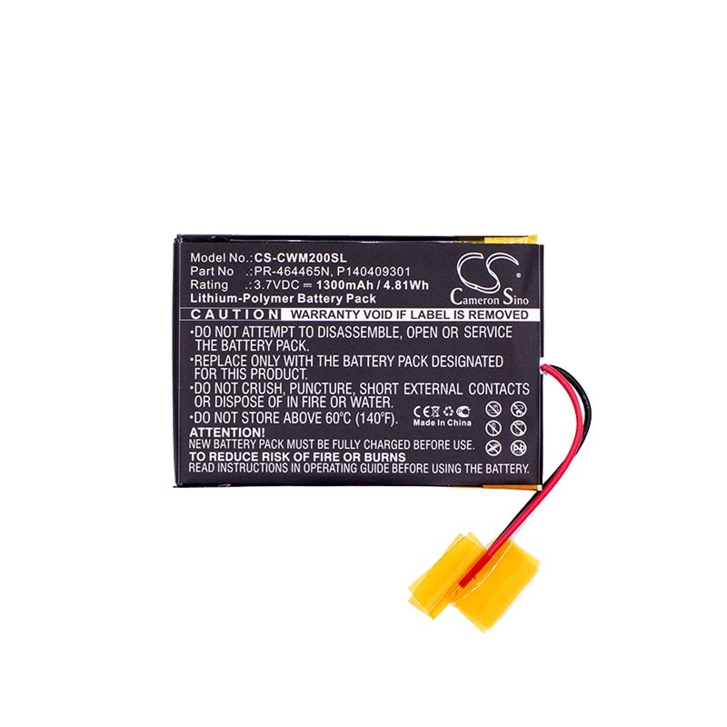 Li-Polymer Battery fits Cowon, M2, M2 16g, M2 32g 3.7V, 1300mAh Media Player Cameron Sino Technology Limited