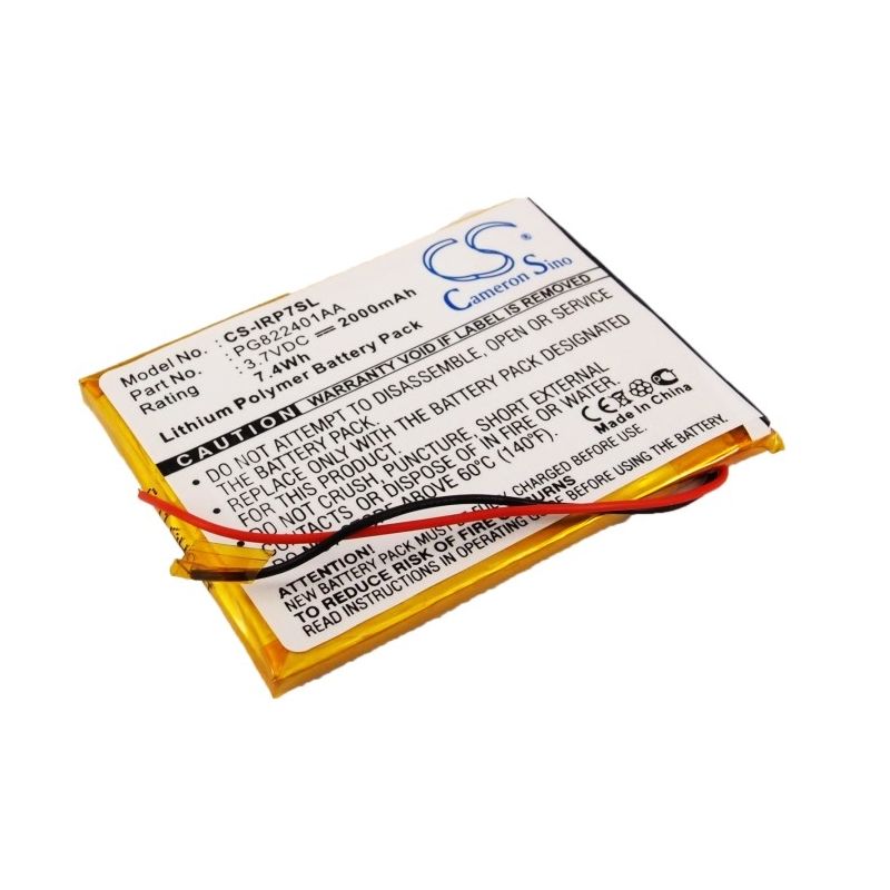 Li-Polymer Battery fits Iriver, 1p0708sil 8gb, 1p0716sil 16gb, P7 3.7V, 2000mAh Media Player Cameron Sino Technology Limited