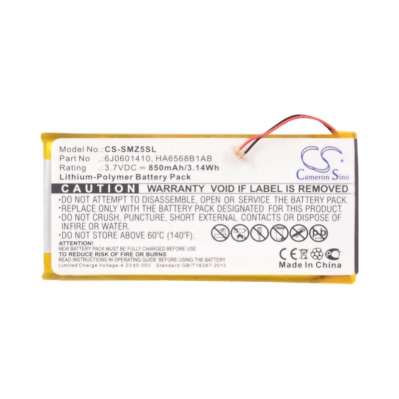 Li-Polymer Battery fits Samsung, Sec-yp5z, Yp-z5a, Yp-z5ab 3.7V, 850mAh Computer Cameron Sino Technology Limited (Suspended)
