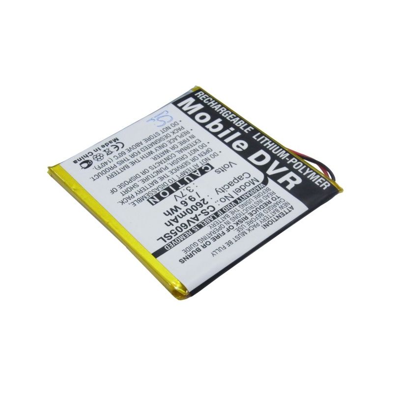 Li-Polymer Battery fits Archos, Av605 20gb, Av605 40gb, Av605 60gb 3.7V, 2600mAh Media Player Cameron Sino Technology Limited