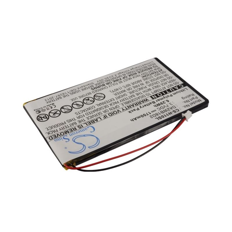 Li-Polymer Battery fits Iriver, H110, H120, H140 3.7V, 1700mAh Media Player Cameron Sino Technology Limited
