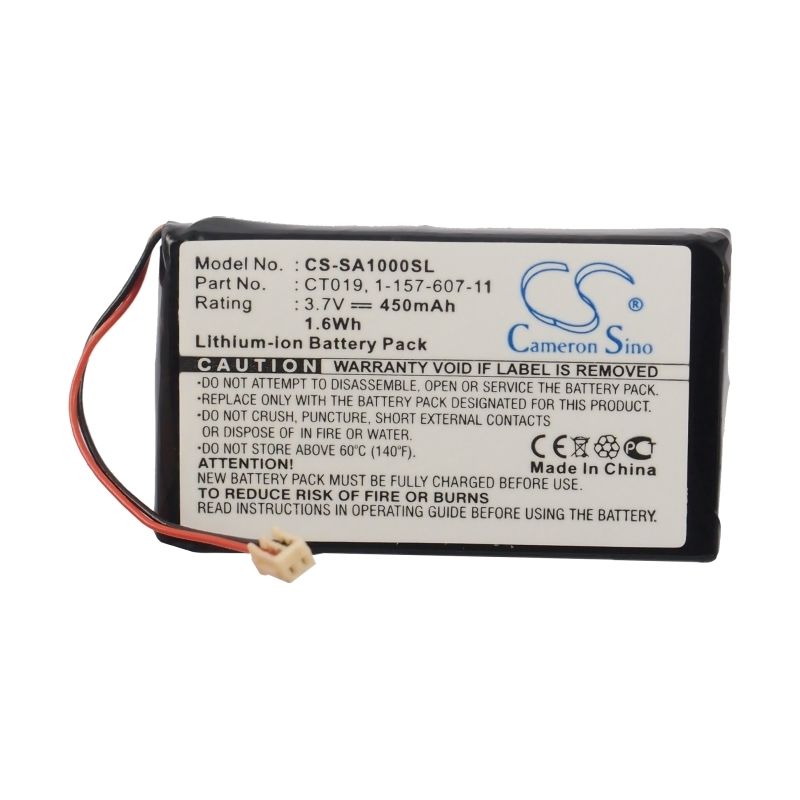 Li-ion Battery Fits Sony, Nw-a1000, Nw-a1200, Nw-a1200s 3.7v, 450mah Media Player Cameron Sino Technology Limited