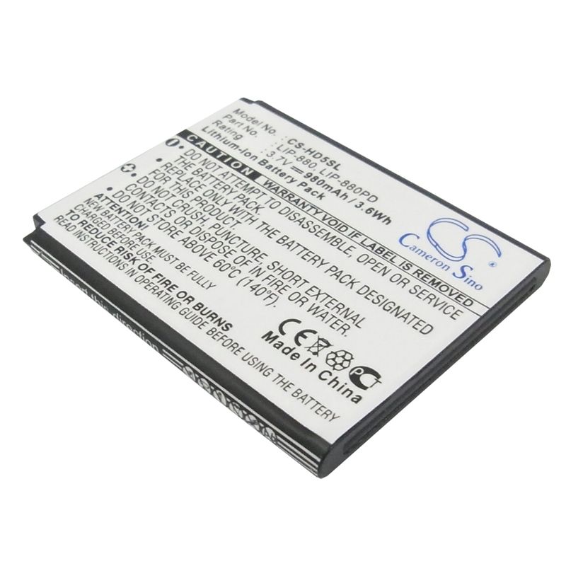 Li-ion Battery fits Sony, Atrac Ad, Nw-hd5, Nw-hd5 (20gb) 3.7V, 980mAh Media Player Cameron Sino Technology Limited