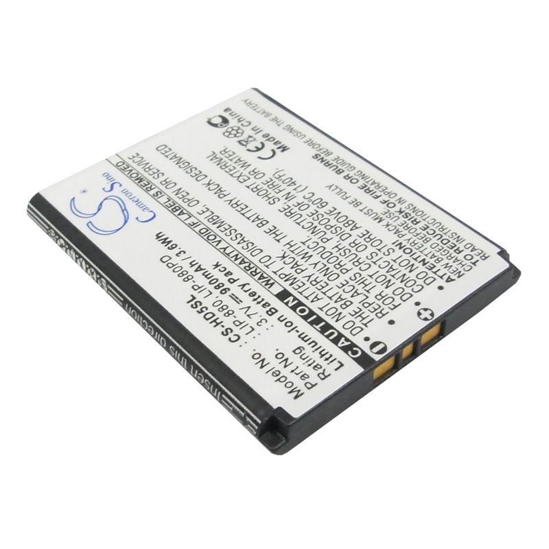 Li-ion Battery fits Sony, Atrac Ad, Nw-hd5, Nw-hd5 (20gb) 3.7V, 980mAh Media Player Cameron Sino Technology Limited